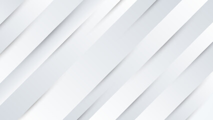 Obraz premium Diagonal layered white stripes background