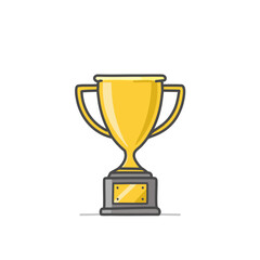 Abstract golden shining trophy icon vector art illustration design. Icon concept design.
