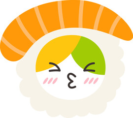 Sushi Japanese Food Character