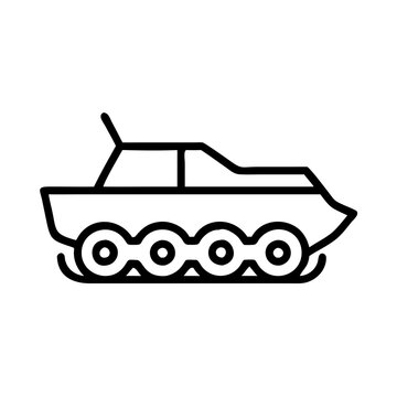 recommend clip art: Outlined snowmobile icon, black and white, winter vehicle concept