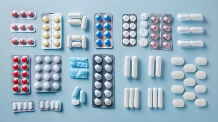 set various tablets capsules