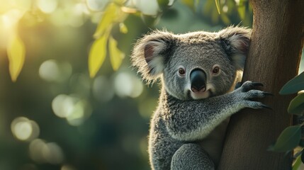 Obraz premium Adorable Koala in a Tree