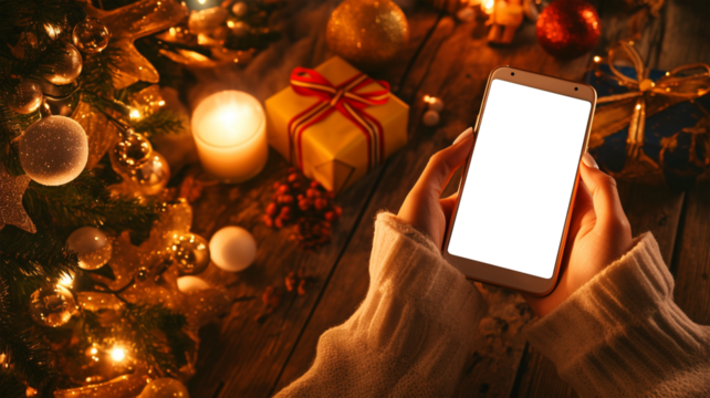 【透過】ディスプレイ部分が透過（透明）したスマートフォンの画像素材,文字入れ,はめ込み,背景,花 - Powered by Adobe