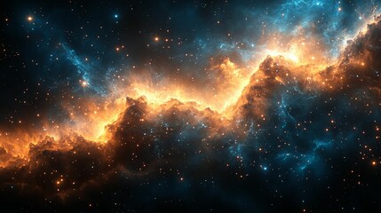 A Cosmic Cloud of Gas and Dust with Stars in the Distance