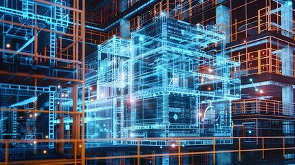 Digital Twin of Construction Project Showcasing Progress Material Usage and Timeline Management