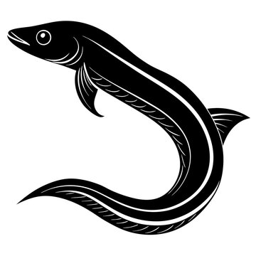 recommend clip art: eel nagging fish silhouette