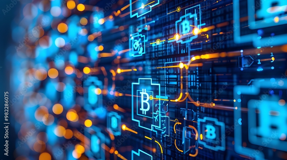 Poster blockchain technology securing internet of things devices enhancing data integrity and communication