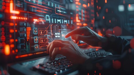 Cybersecurity Specialists Defending Against Hacking Attempts to Breach Firewalls