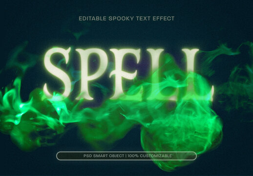 Spooky Spell Text Effect
