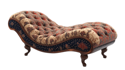 ottoman furniture on a white transparent background