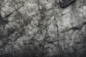 Fototapeta premium Processed collage of grey mountain cliff rock stone surface texture. Background for banner
