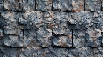 Textured Stone Wall Pattern Illustration for Architectural Design and Backgrounds