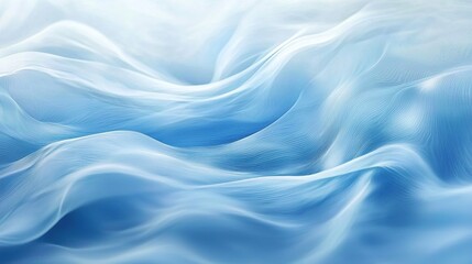 Obraz premium Abstract blue wave-like texture background.