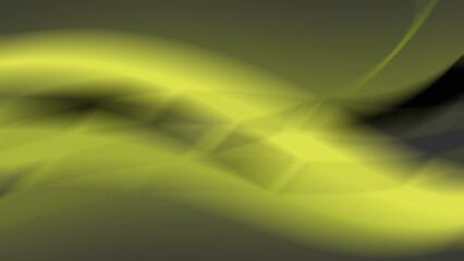 Abstract image features a flowing, ethereal shape in a light yellow hue against a dark background. The shape appears to be a blend of light and shadow, with soft.