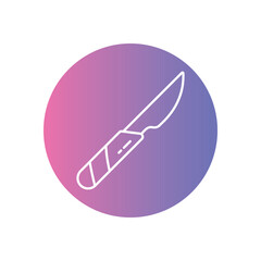 Scalpel vector icon stock illustration