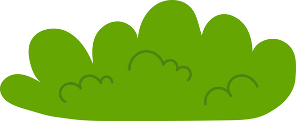 green grass cartoon illustration vector