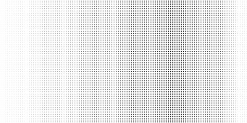 Halftone gradient. Dotted gradient, smooth dots spraying and halftones dot background seamless horizontal geometric pattern vector template set