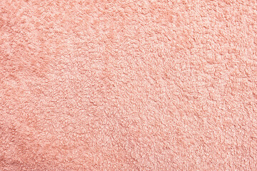 Detailed texture of the pink terrycloth towel. The soft, fluffy texture is perfect for creating a...