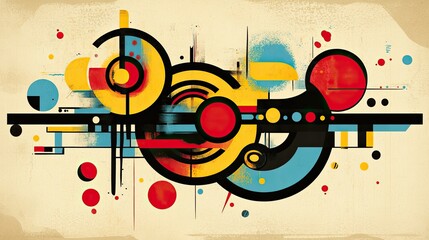 Obraz premium Abstract Urban Street Art Graffiti Style Vector Illustration Template Background