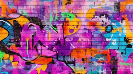 Fototapeta premium Abstract Urban Street Art Graffiti Style Vector Illustration Template Background