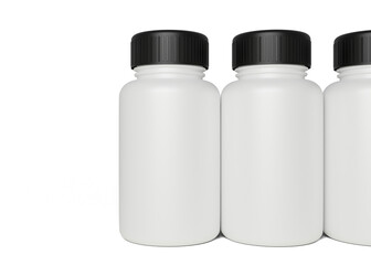 Supplement pills bottle mockup