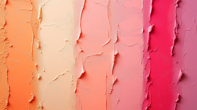 Thick Paint Texture Stripes in Warm Tones with Rough Edges and Artistic Finish