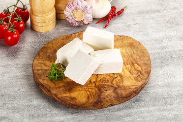 Greek traditional organic feta cheese