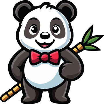 recommend clip art: panda mascot logo, panda icon, panda vector