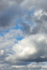 heavy rain clouds in the sky before rain