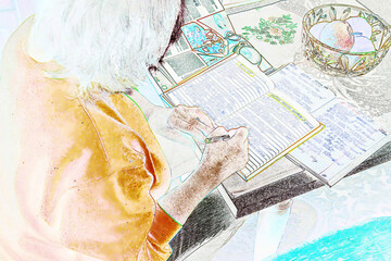Woman writes recipes for Christmas