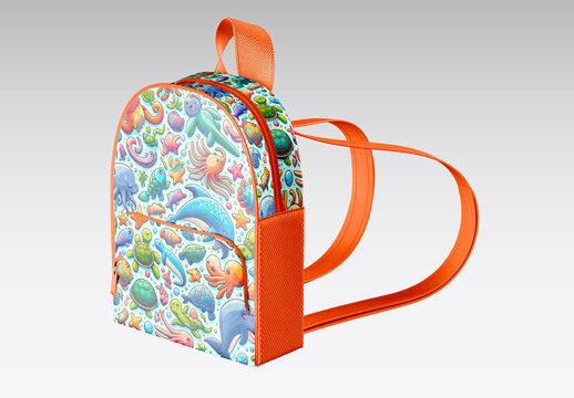 Child Backpack Mockup
