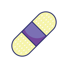 Band-Aid vector icon stock illustration