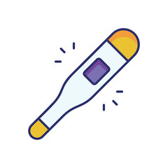 Thermometer vector icon stock illustration