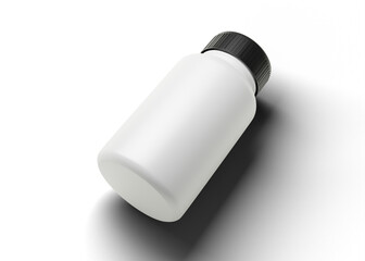 Medicine bottle packaging mockup