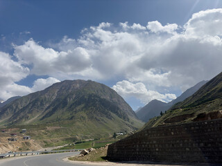 Road in the mountains of khyber pakhtunkhwa, Pakistan