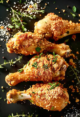 Crispy Baked Chicken Drumsticks with Herbs