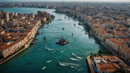 Obraz premium The underwater city of Atlantis reveals the mysteries of a legendary civilization