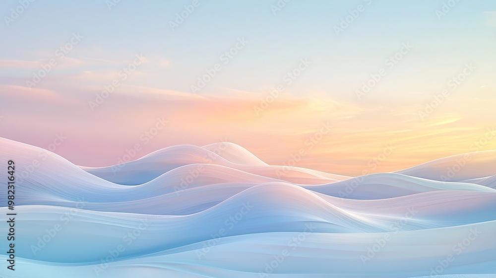 Poster abstract background with pink and orange gradients and floating bubbles.