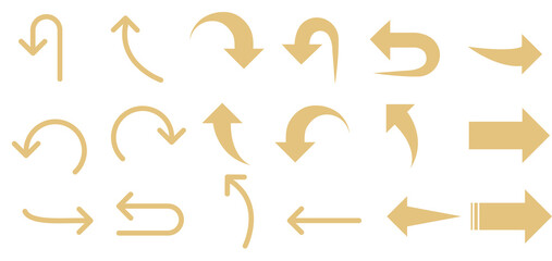 矢印のイラストセット	
