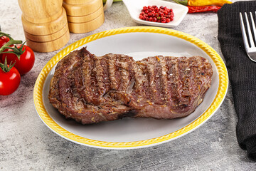 Rib eye steak grilled beef