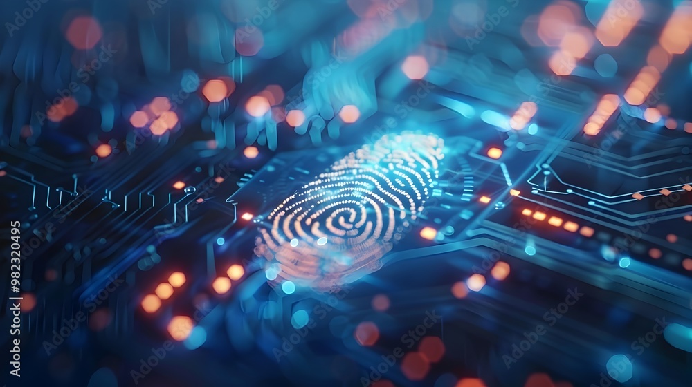 Poster biometric authentication system for enhanced cybersecurity and data protection