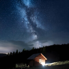 house in the mountains