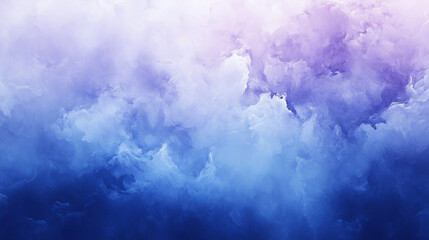 Obraz premium Vibrant Sky Blue And Purple Gradient Misty Cloud Texture Abstract