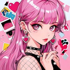 women smilling, 笑っている女性 , アニメの笑顔のイラスト、笑顔のアニメの女の子、かわいいアニメの女の子, Anime girl smilling, AI generative, Ai anime girl illustrations