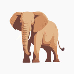 Fototapeta premium Majestic elephant vector illustration
