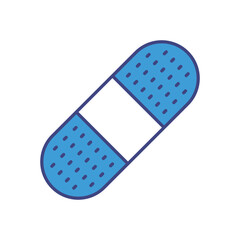 Band-Aid vector icon stock illustration