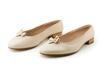 Ballet flats isolated on a white background