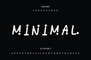 Minimal fonts with circle