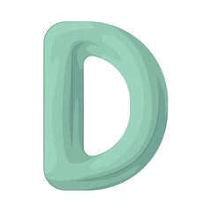 Illustration of letter D