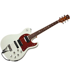 Naklejka premium acoustic guitar isolated